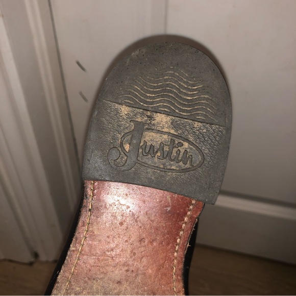 Justin mens cowboy rodeo boots size 6 - Picture 5 of 9